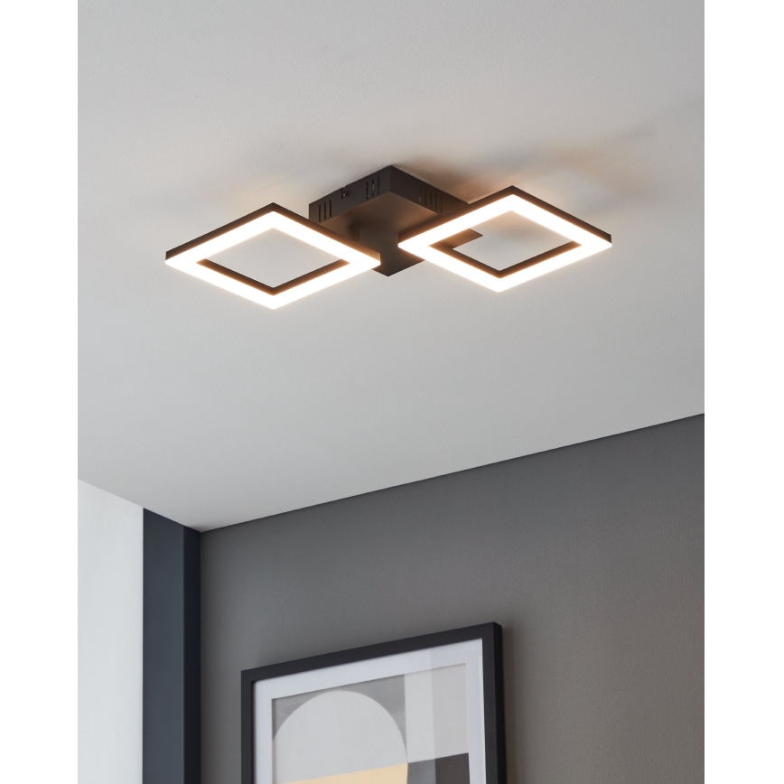 Eglo 31773 - Dimbare LED Plafondlamp PARANDAY-Z LED/15,5W/230V 3000-6500K zwart