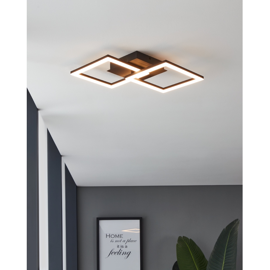 Eglo 31774 - Dimbare LED Plafondlamp PARANDAY-Z LED/21,5W/230V 3000-6500K zwart