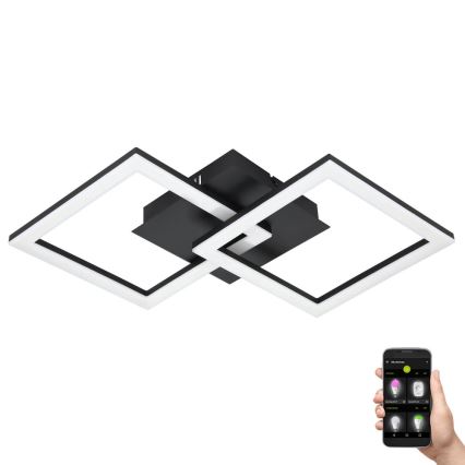 Eglo 31774 - Plafonnier à intensité variable PARANDAY-Z LED/21,5W/230V 3000-6500K noir