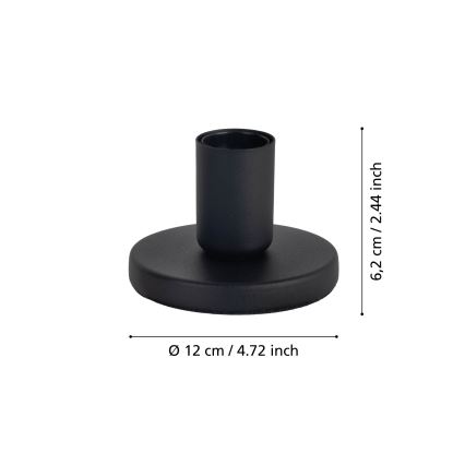 Eglo - Lampvoet 1xE27/40W/230V zwart