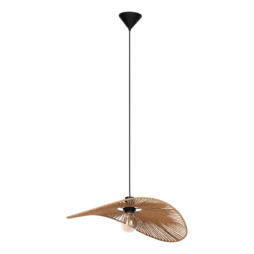 Eglo - Suspension sur câble 1xE27/42W/230V 56 cm marron/noir