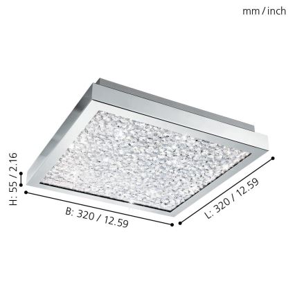 Eglo - LED Plafondverlichting LED/16W/230V