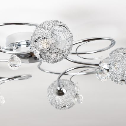 Eglo 32103 - LED opbouwkroonluchter VELAGO 5xG9/33W/230V glanzend chroom