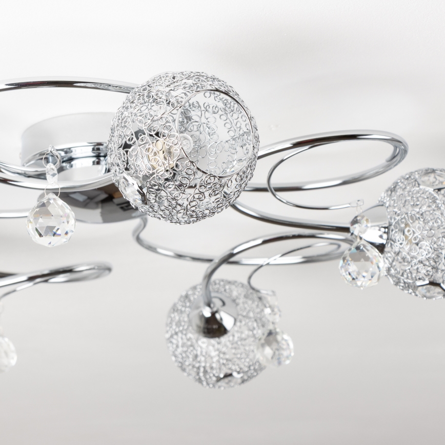 Eglo 32103 - LED opbouwkroonluchter VELAGO 5xG9/33W/230V glanzend chroom