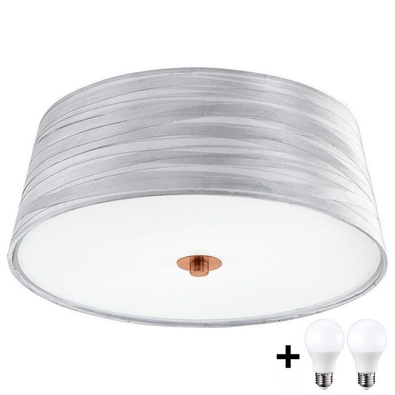 Eglo 32111- LED Plafondlamp FONSEA 1 2xE27/9W/230V zilver/koper