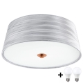 Eglo 32111- Plafonnier LED FONSEA 1 2xE27/9W/230V argent/cuivre
