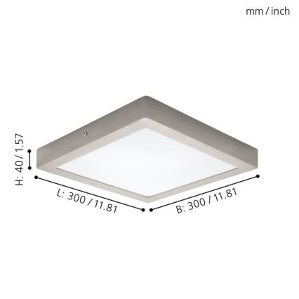 Eglo 32446 - LED Plafondverlichting FUEVA 1 LED/24W/230V