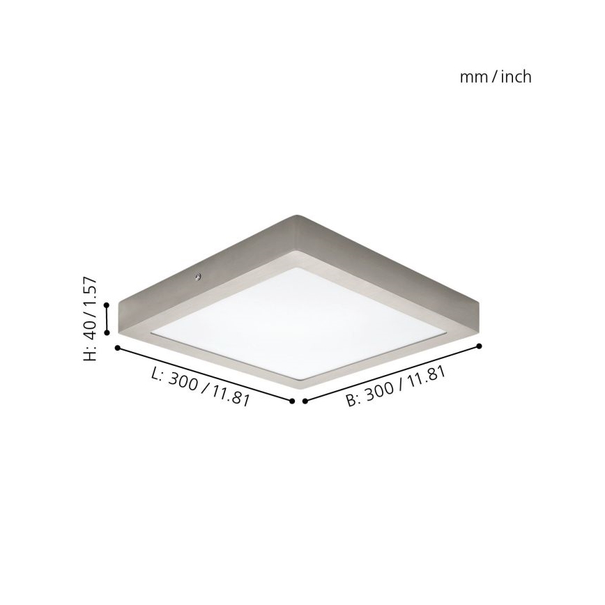 Eglo 32446 - LED Plafondverlichting FUEVA 1 LED/24W/230V