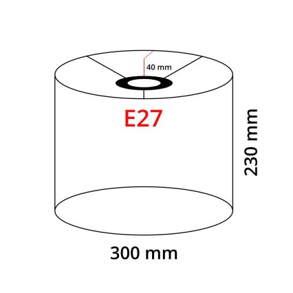 Eglo 32488 - Universele lampenkap TUNJA E27 diameter 30 cm taupe