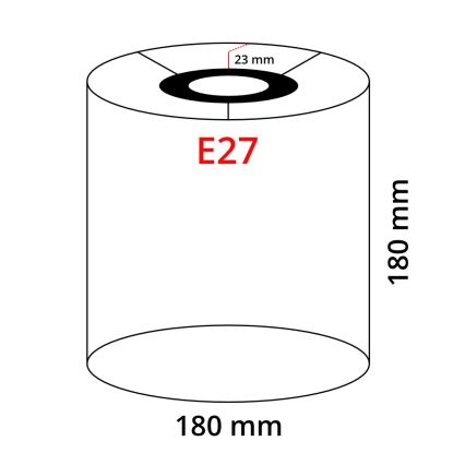Eglo 32496 - Universele lampenkap TUNJA E27 diameter 18 cm bruin
