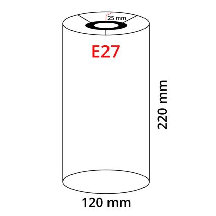 Eglo 32498 - Abat-jour universel TUNJA E27 Ø 12 cm blanc