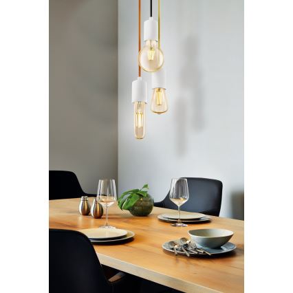 Eglo 32528 - Hanglamp aan koord YORTH 1xE27/60W/230V