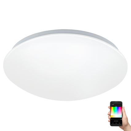 Eglo - Applique murale Plafonnier LED RGB à intensité variable GIRON-C LED/17W/230V