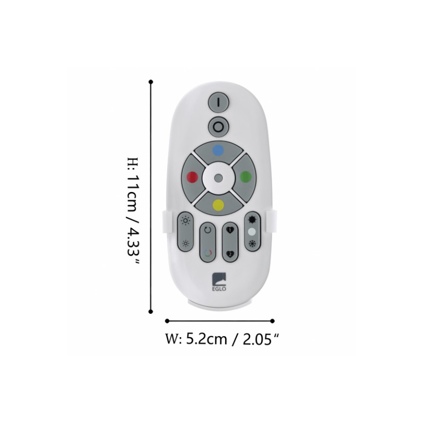 Eglo - Afstandsbediening CONNECT 2xAAA Bluetooth