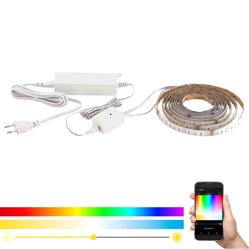 Eglo - Ruban LED RGB CCT 5m STRIPE-C LED/16W/230V