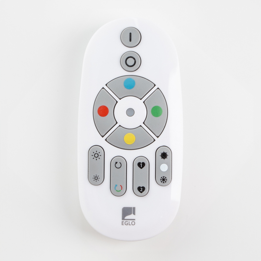 Eglo 32734 - LED RGBW Dimbaar Bevestigd/inbouw panel 2in1 SALOBRENA-C LED/34W/230V wit + afstandsbediening