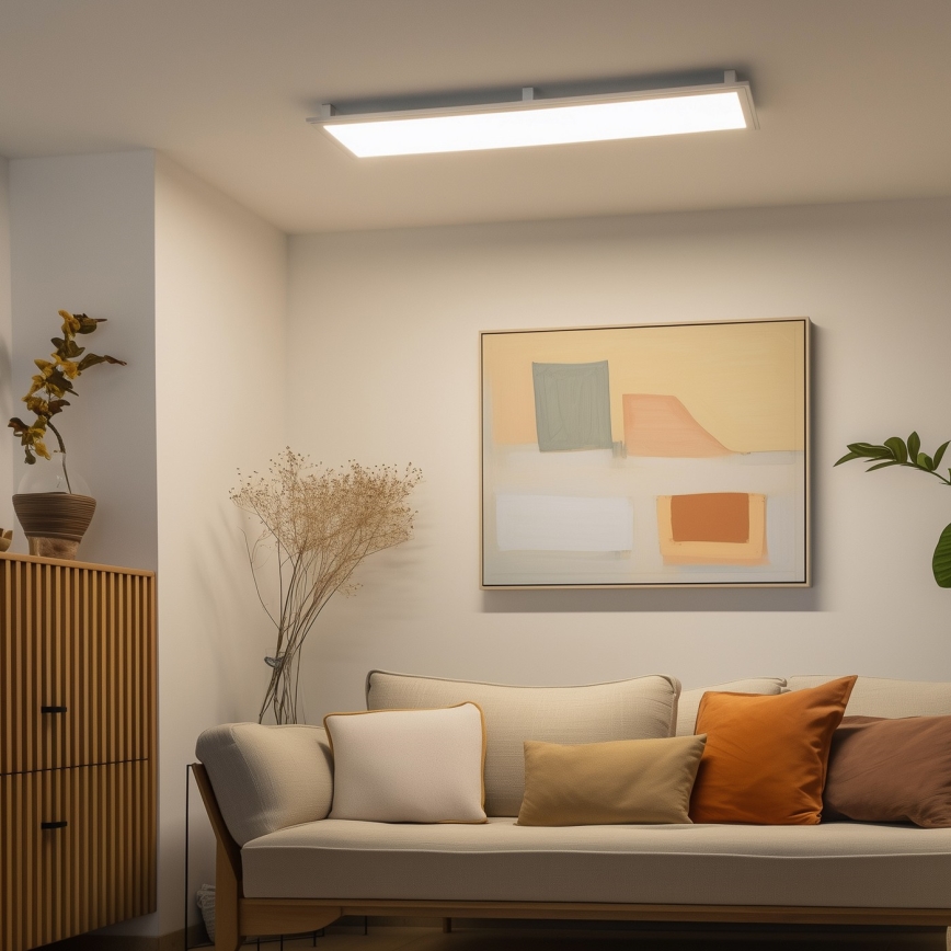 Eglo 32734 - LED RGBW Dimbaar Bevestigd/inbouw panel 2in1 SALOBRENA-C LED/34W/230V wit + afstandsbediening