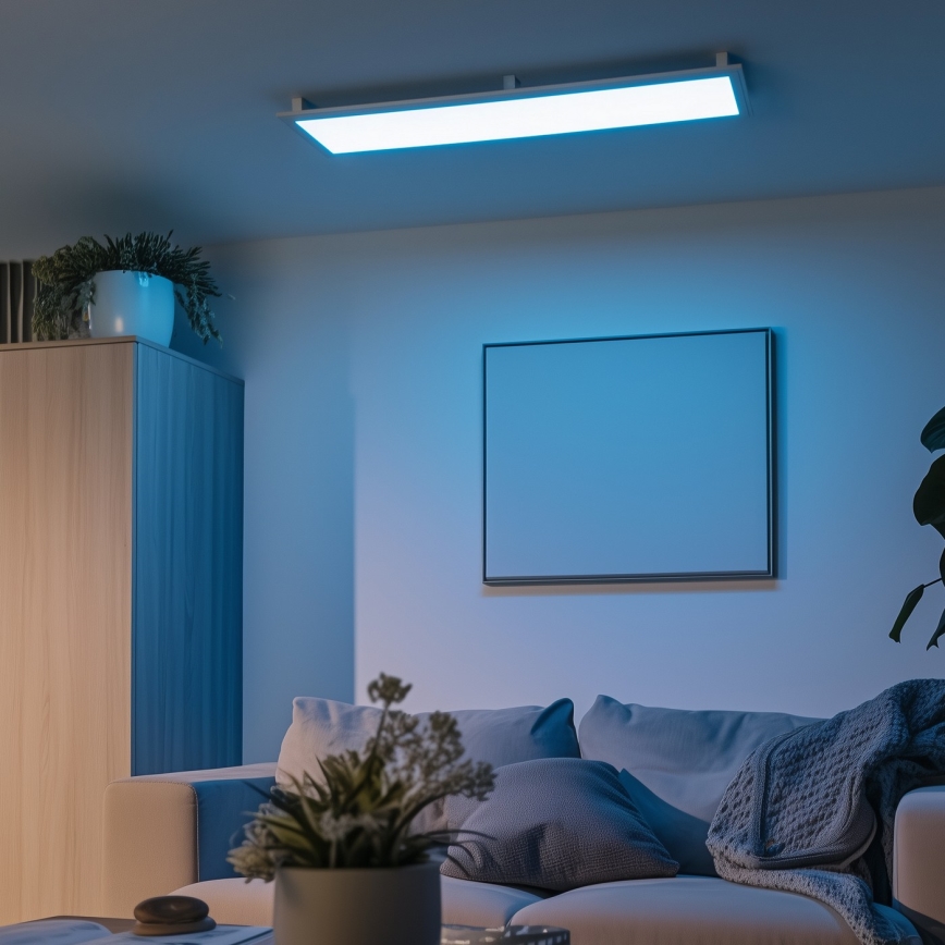 Eglo 32734 - LED RGBW Dimbaar Bevestigd/inbouw panel 2in1 SALOBRENA-C LED/34W/230V wit + afstandsbediening