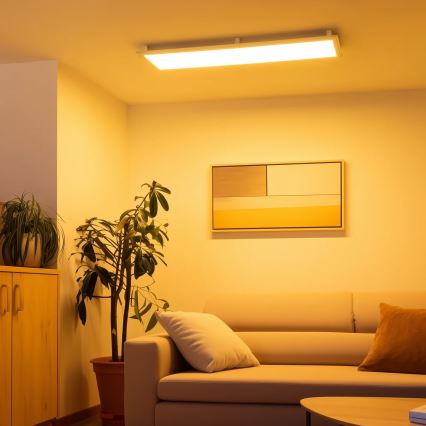 Eglo 32734 - LED RGBW Dimbaar Bevestigd/inbouw panel 2in1 SALOBRENA-C LED/34W/230V wit + afstandsbediening