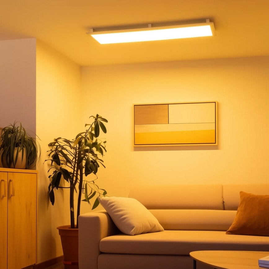 Eglo 32734 - LED RGBW Dimbaar Bevestigd/inbouw panel 2in1 SALOBRENA-C LED/34W/230V wit + afstandsbediening