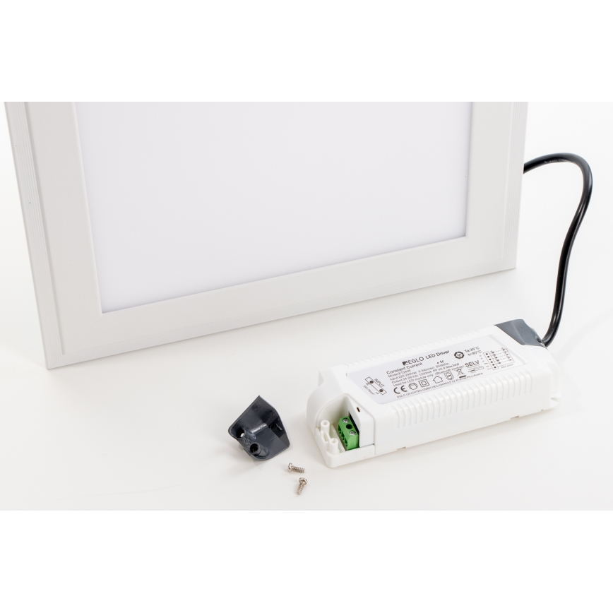 Eglo 32734 - Panneau en saillie/encastré RGBW à intensité variable 2en1 SALOBRENA-C LED/34W/230V blanc + télécommande