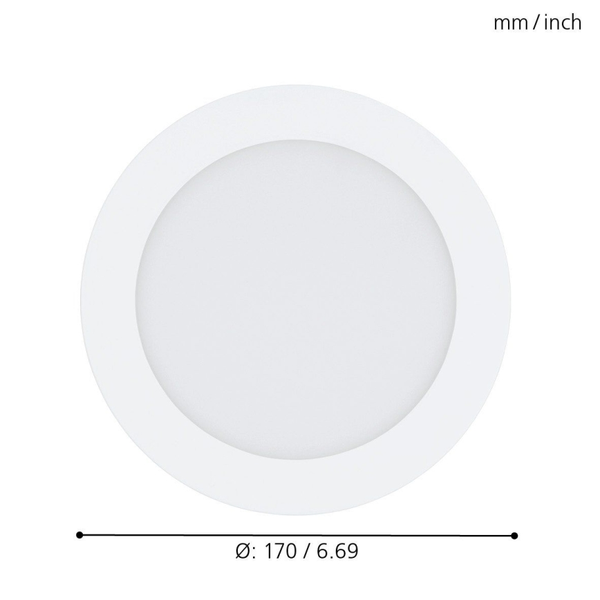 Eglo - Luminaire encastré LED RVB dimmable FUEVA-C LED/10,5W/230V Ø 17 cm