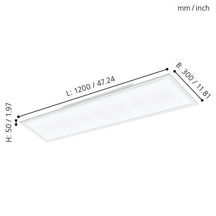 Eglo - Panneau en saillie SALOBRENA LED/33W/230V