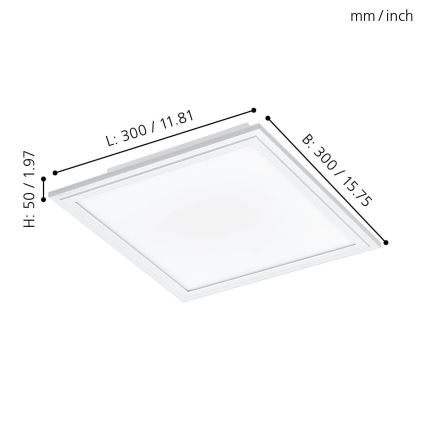 Eglo - Plafonnier LED SALOBRENA LED/16W/230V