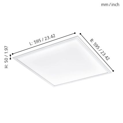 Eglo - LED Plafond Lamp LED/40W/230V