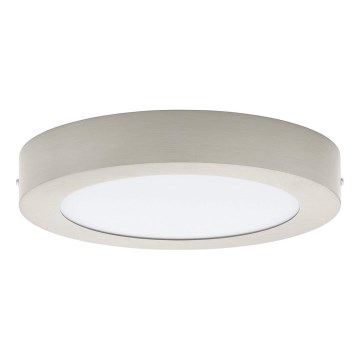 Eglo 32816 - Dimbare LED-plafondlamp FUEVA LED/17W/230V 3000-6500K Ø 22,5 cm mat chroom + afstandsbediening