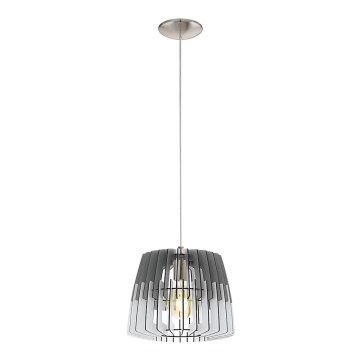 Eglo 32824 - Hanglamp ARTANA 1xE27/60W/230V grijs 300mm