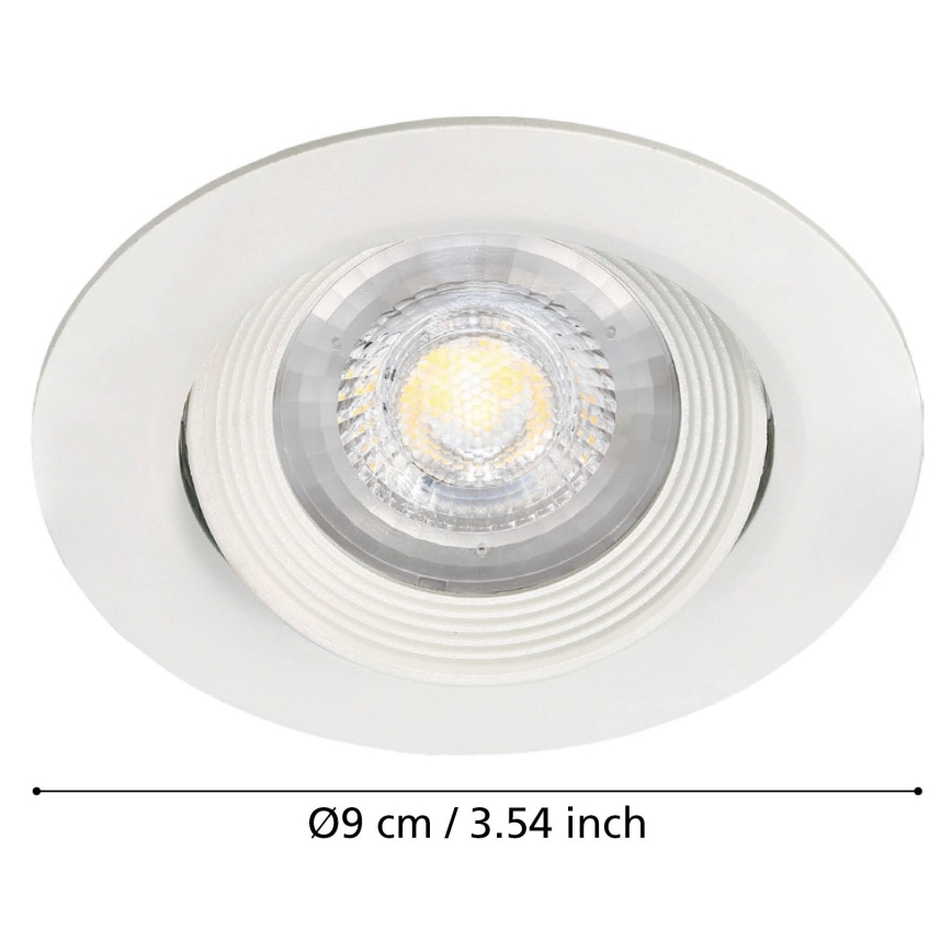 Eglo - LOT DE 3 luminaires encastrés SARTIANO LED/5W/230V