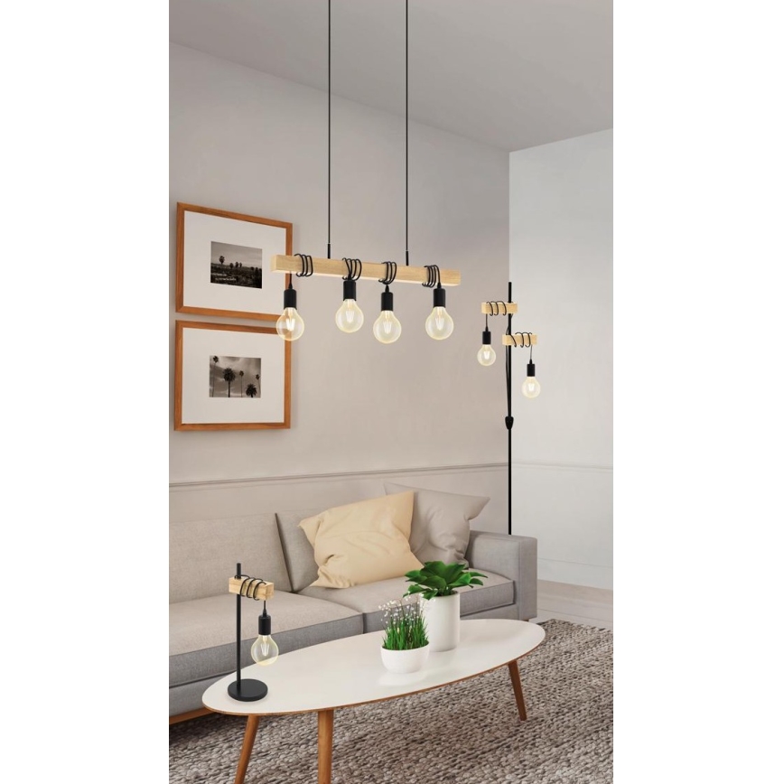Eglo - Hanglamp aan koord TOWNSHEND 4xE27/60W/230V