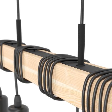 Eglo - Hanglamp aan koord TOWNSHEND 4xE27/60W/230V