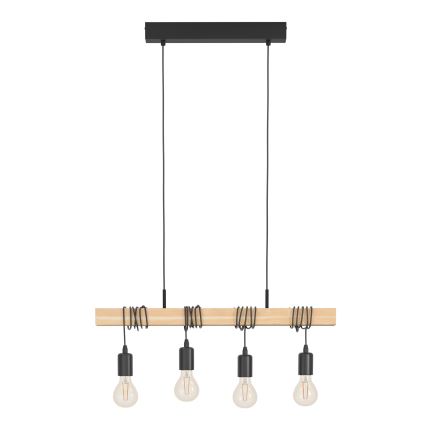 Eglo - Hanglamp aan koord TOWNSHEND 4xE27/60W/230V