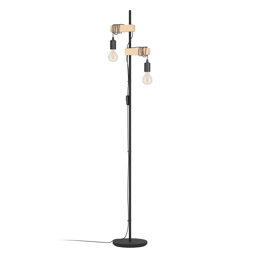 Eglo - Lampadaire TOWNSHEND 2xE27/10W/230V