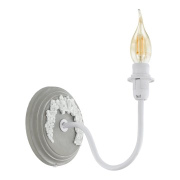 Eglo 33005 - Wandlamp 1xE14/40W/230V wit/grijs