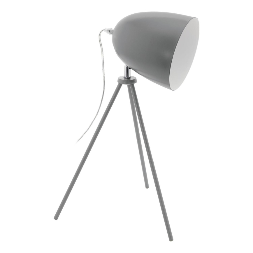 Eglo 33094 - Tafellamp DUNDEE 1xE27/60W/230V grijs