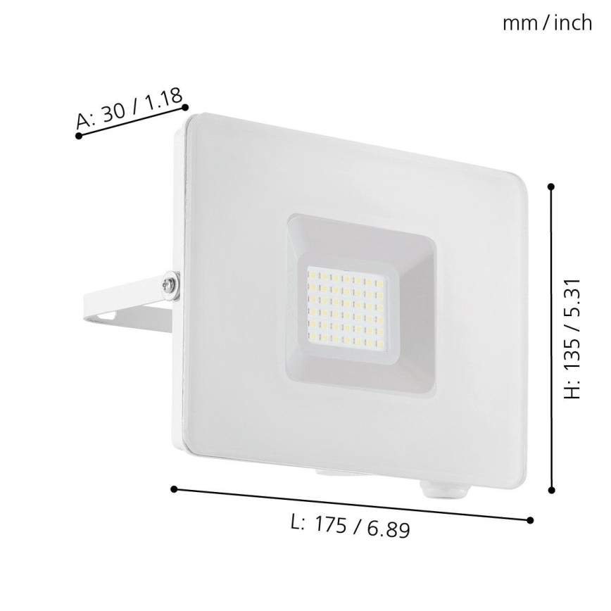 Eglo - Projecteur LED LED/30W/230V IP65