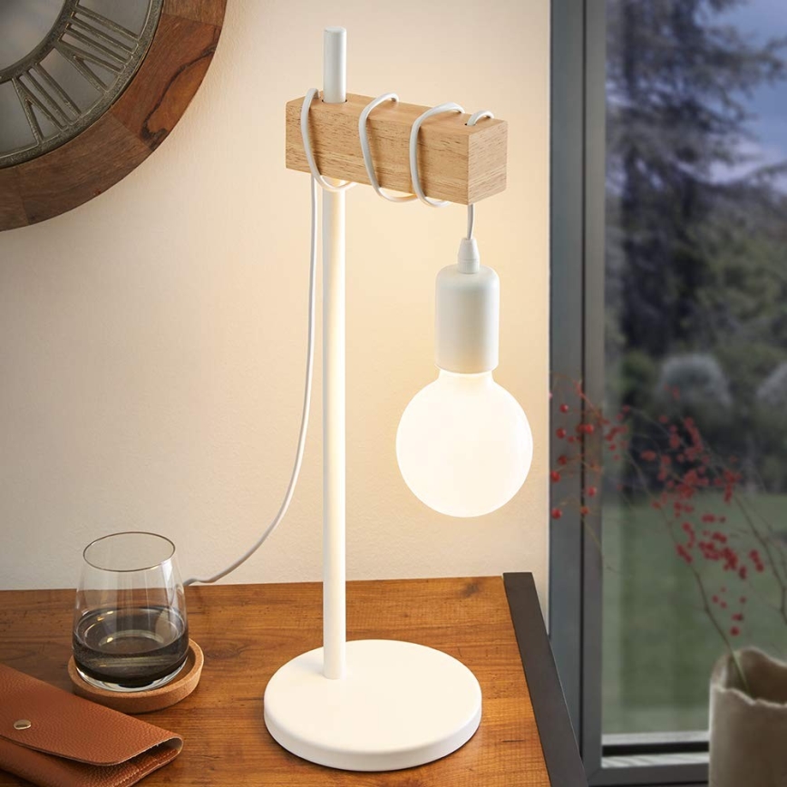 Eglo - Lampe de table TOWNSHEND 1xE27/10W/230V