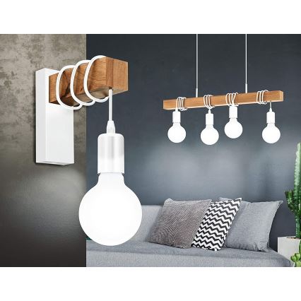 Eglo - Hanglamp aan koord TOWNSHEND 4xE27/60W/230V