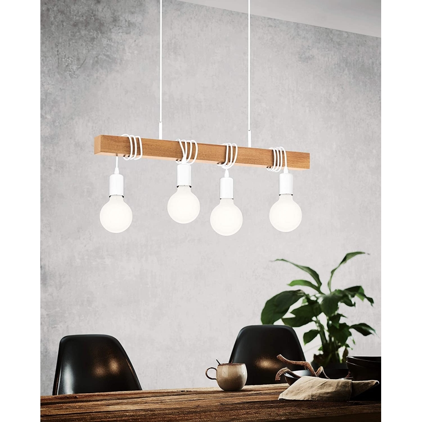 Eglo - Hanglamp aan koord TOWNSHEND 4xE27/60W/230V