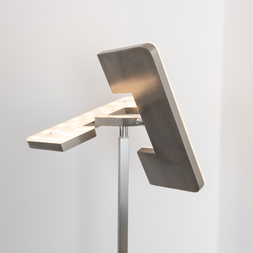 Eglo 33182 - Lampadaire à intensité variable SOLANO 1xLED/26W/230V +1xLED/3,2W 3000K chrome mat