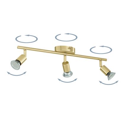 Eglo - Spot LED 3xGU10/2,8W/230V 3000K doré