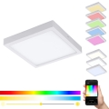 Eglo 33209 - Plafonnier LED RGBW dimmable FUEVA-C LED/21W/230V 2700-6500K 30x30 cm blanc