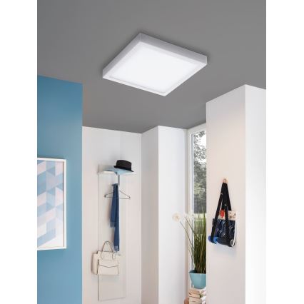 Eglo 33209 - Plafonnier LED RGBW dimmable FUEVA-C LED/21W/230V 2700-6500K 30x30 cm blanc