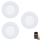 Eglo 33217 - SET van 3 dimbare RGBW LED-inbouwspots FUEVA LED/3W/230V Ø 8,5 cm