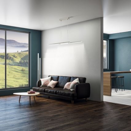 Eglo 33232 - LED RGBW dimbare hanglamp met kabel FRAIOLI-C LED/34W/230V mat chroom