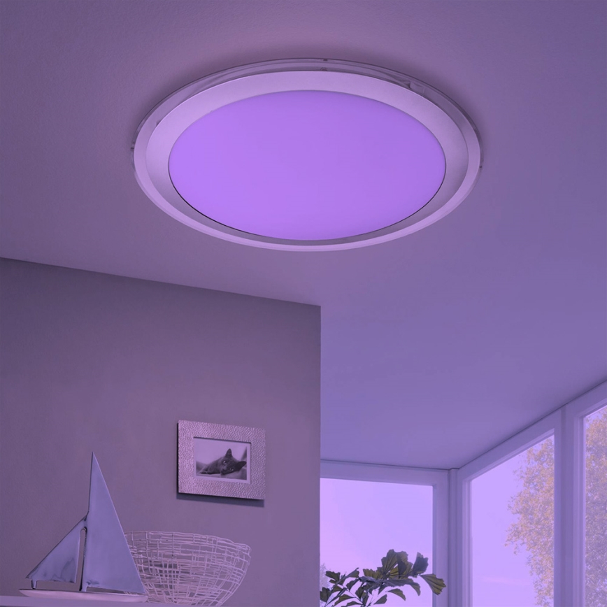 Eglo 33255 - LED RGBW Dimbare plafondlamp COMPETA-C LED/17W/230V 2700-6500K Ø 43 cm