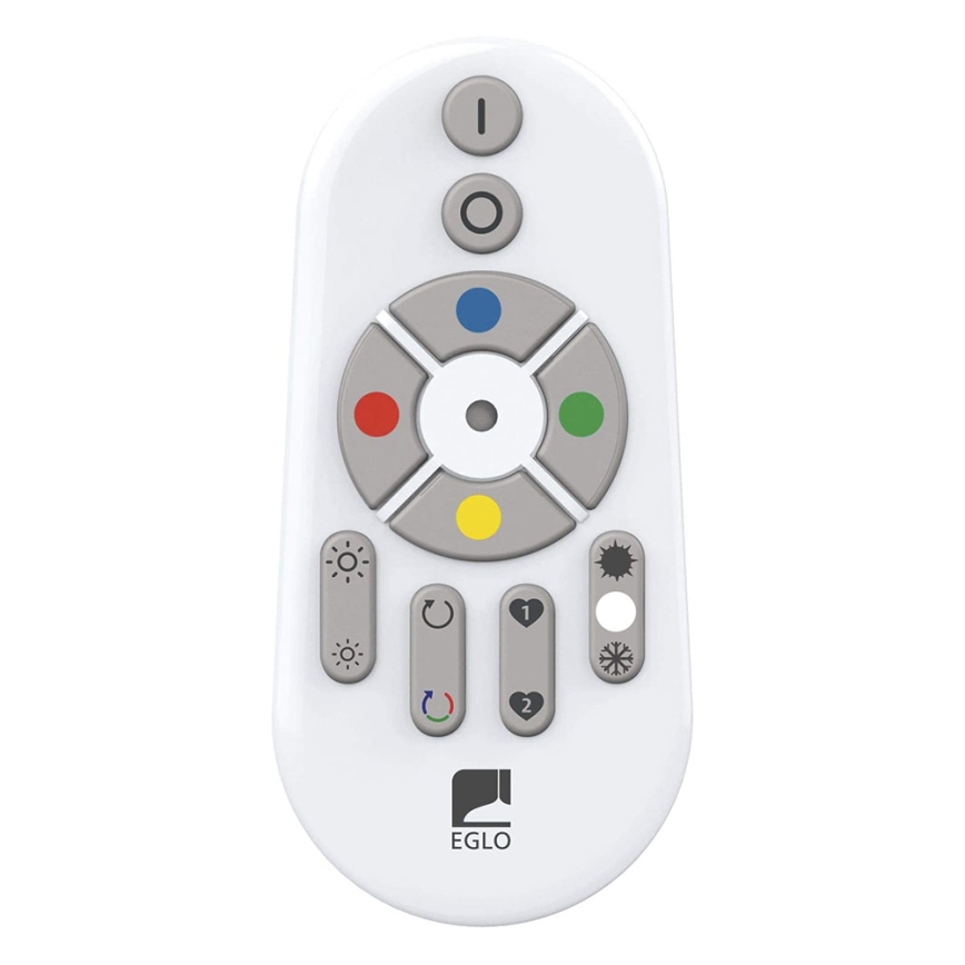 Eglo 33272 - Plafonier RGBW à intensité variable TOTARI-C LED/34W/230V 2700-6500K blanc + Télécommande